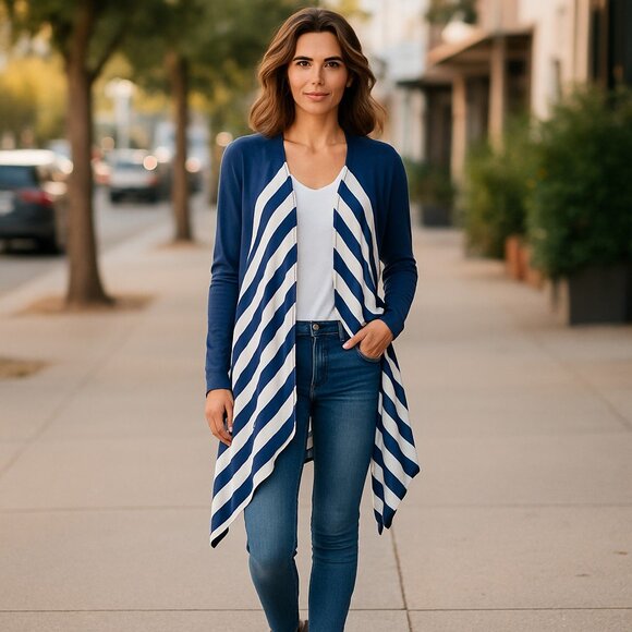 J.Jill Waterfall Cardigan - Picture 1 of 8